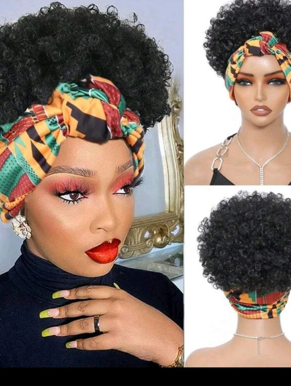 N/A short curly